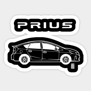 Prius (white design) Sticker